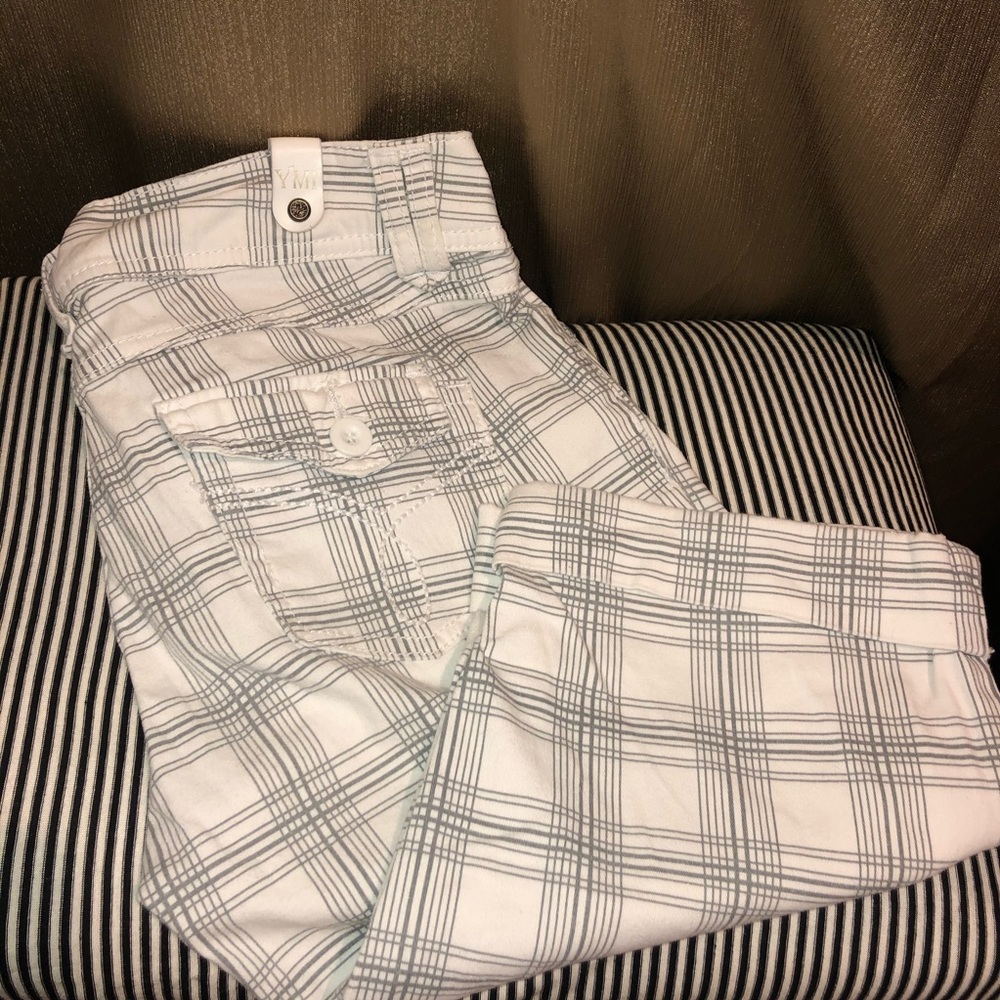 White Plaid Golf Shorts